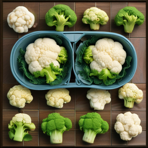 broccoli and cauliflower